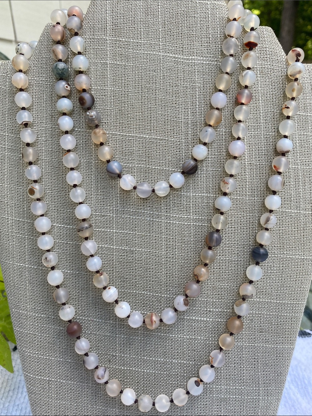 Multi-Bead Necklace - Neutral Tones